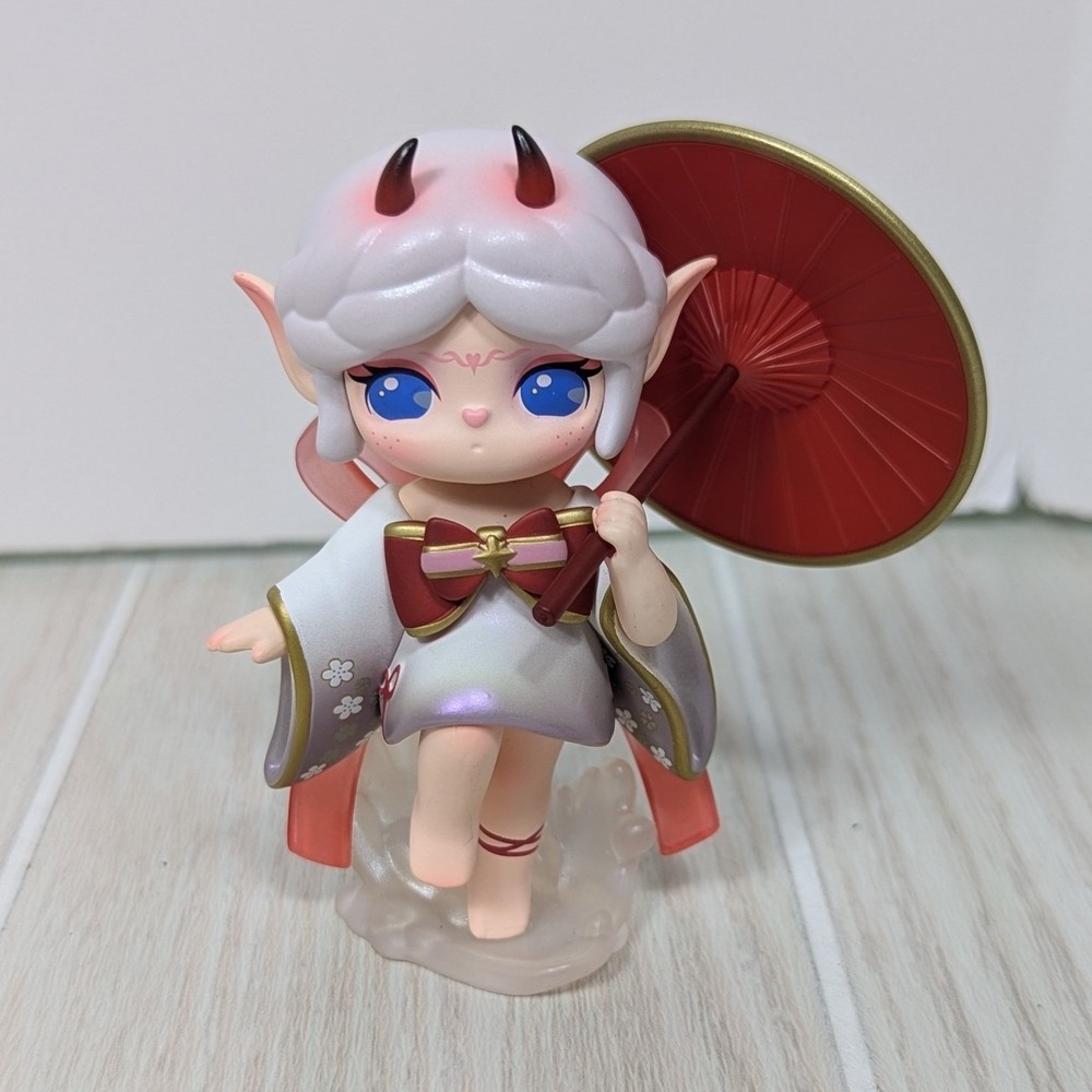 Rolife Suri Legend of Deification  Ye Cha Umbrella Anime Devil Horns Figure Red